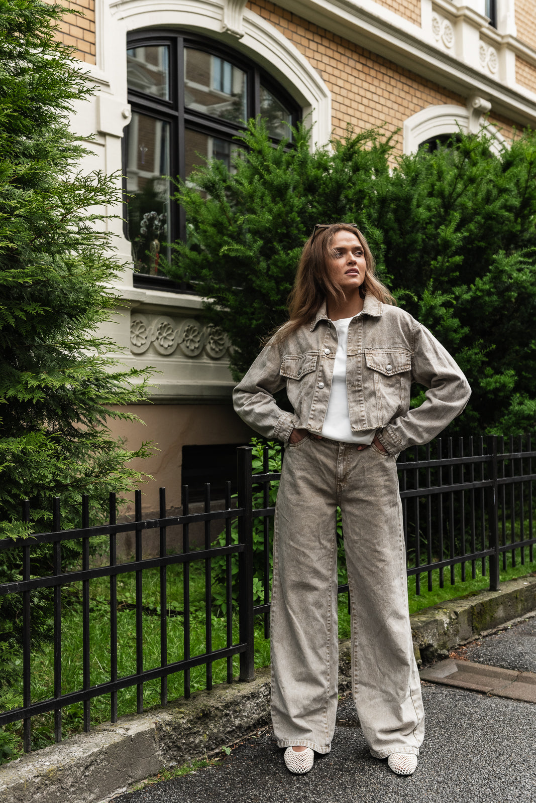 PCFAY Denim Jacket - Sandshell